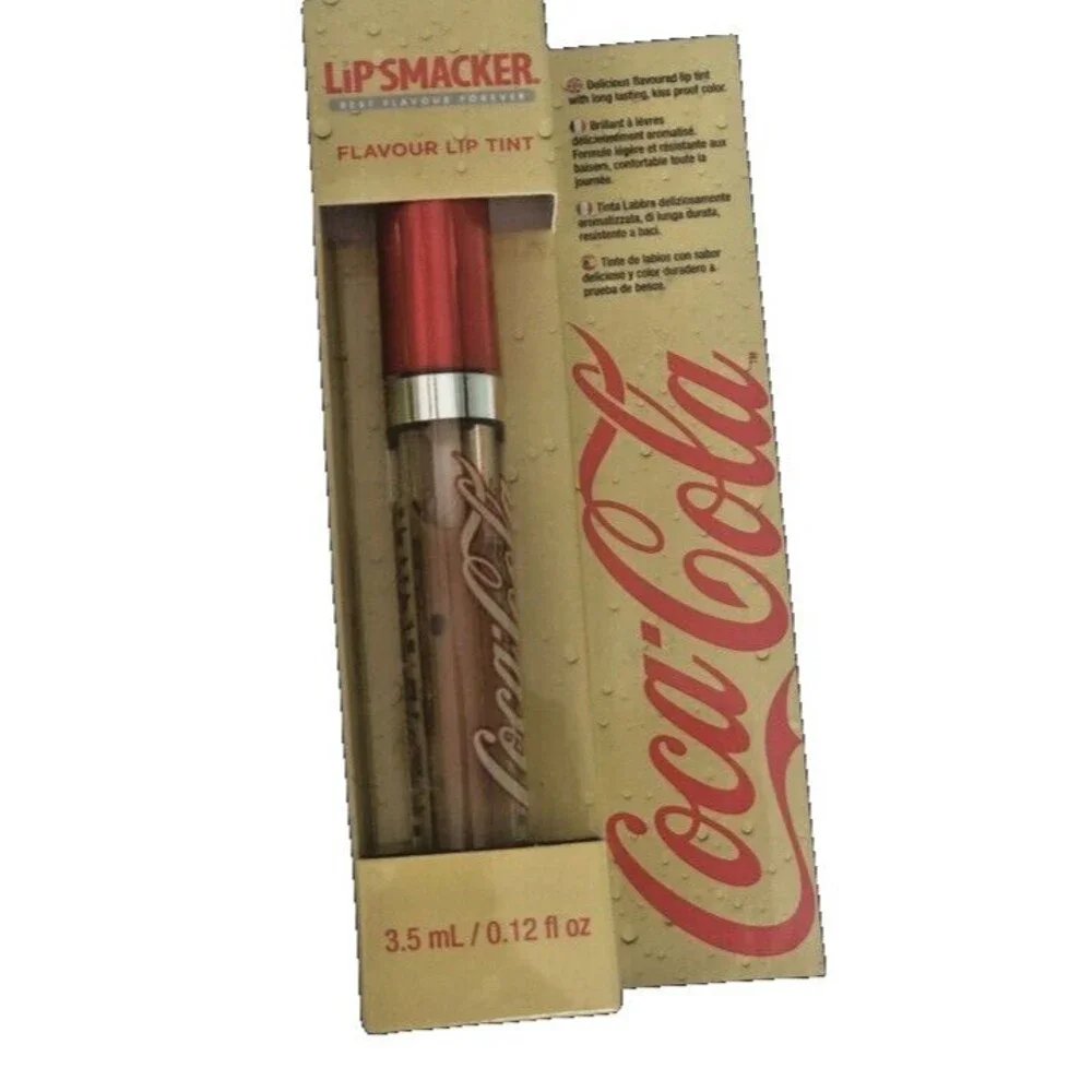 Lip Smacker Coca Cola Vanilla Flavor Kiss Proof Lip Tint Gloss 3.5 mL .12 fl oz
